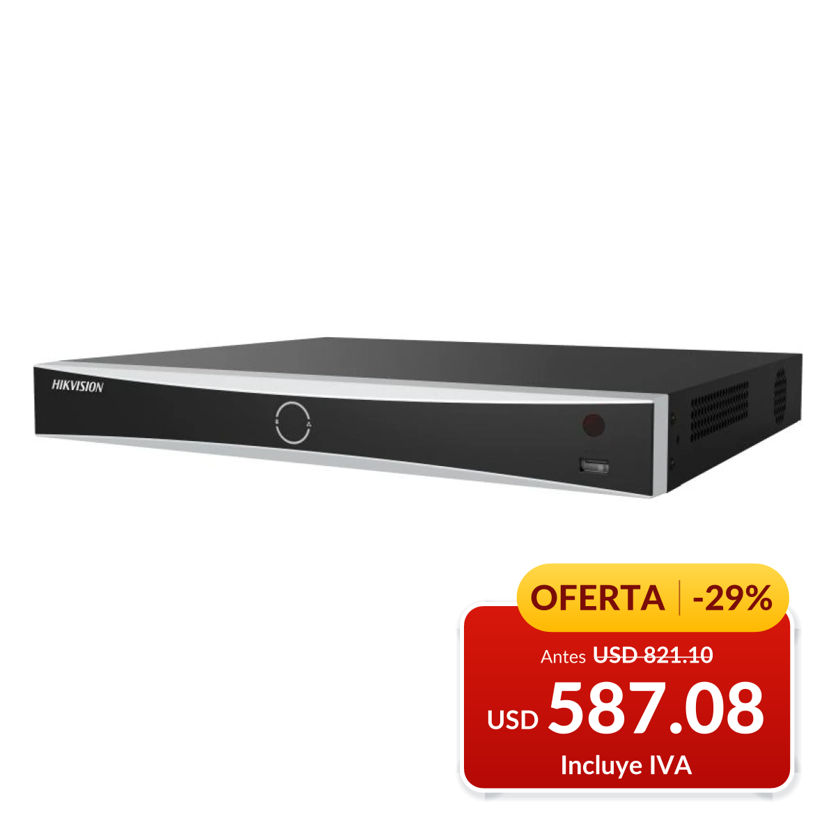 NVR PARA CÁMARAS DE SEGURIDAD IP NO POE en oferta