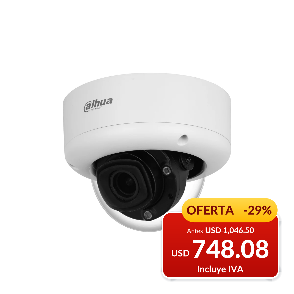 Cámara domo IP IR 4 MP WizMind en oferta
