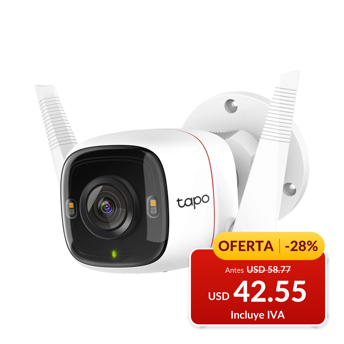 Cámara Tapo C320WS Wi‑Fi Vigilancia Exterior Color en oferta