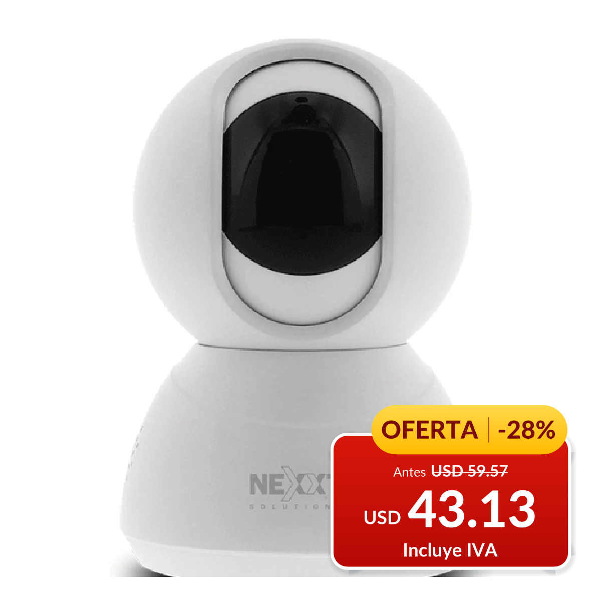 Cámara Wi-Fi motorizada Nexxt AHIMPFI4U2 2K para interior en oferta
