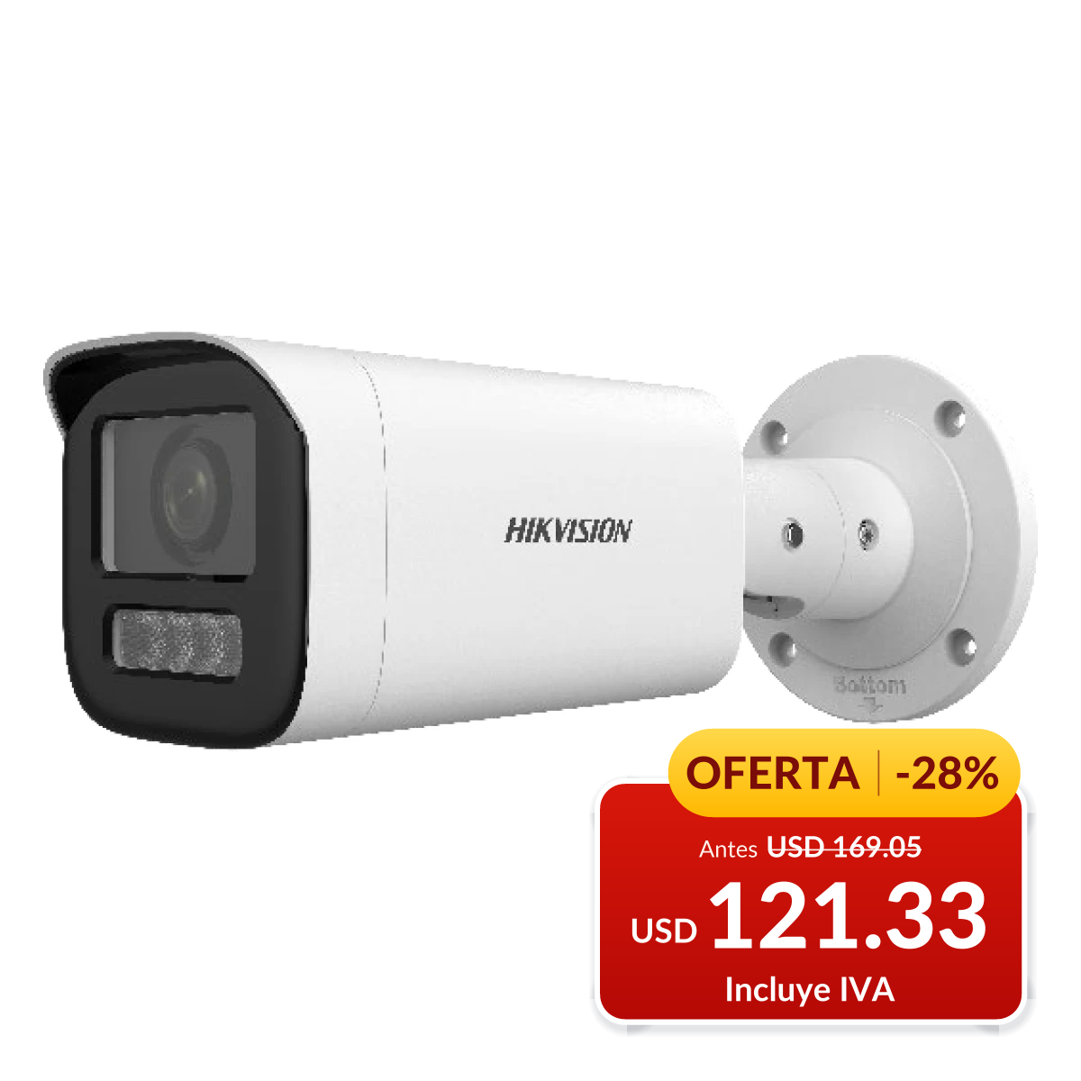 Cámara tubo motorizada Hikvision DS-2CD1643G2-LIZ(S)U de 4 MP en oferta