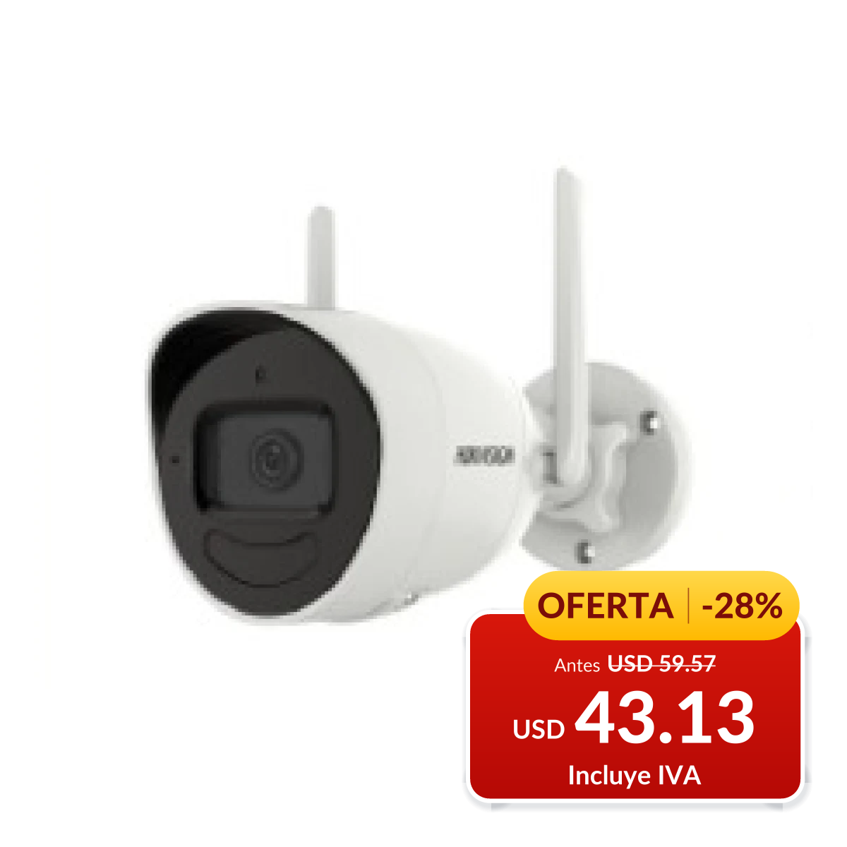 Cámara tubo Wi-Fi Hikvision DS-2CV2041G2-IDWW de 4 MP en oferta