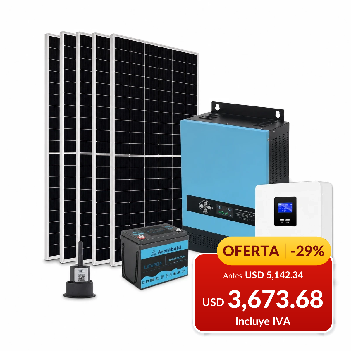 Kit solar 3000 W en oferta