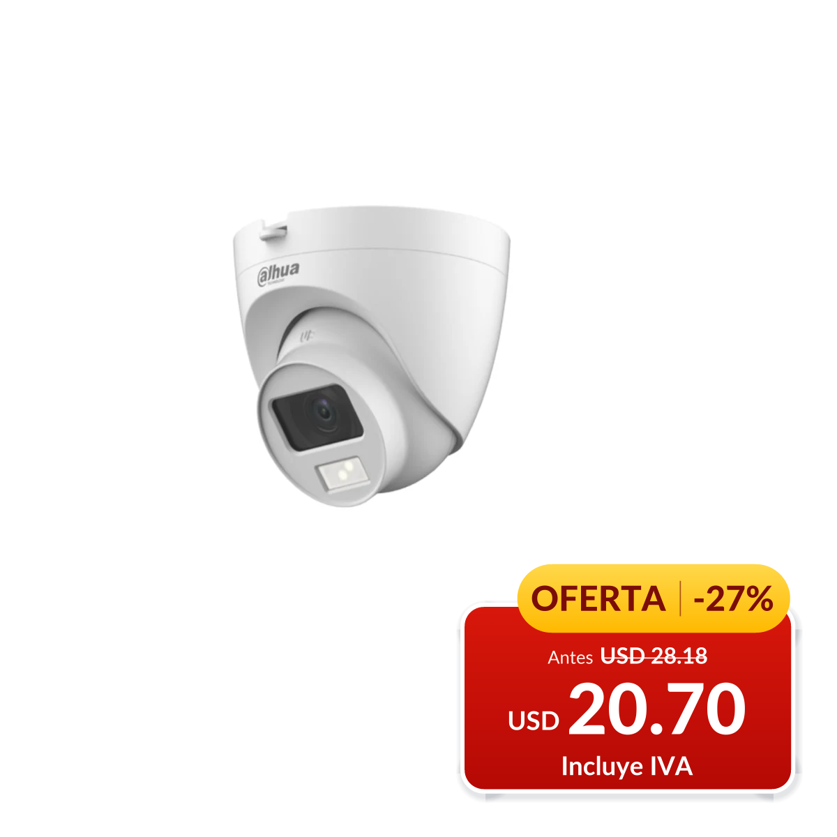 Cámara eyeball HDCVI Smart Dual Light de 2 MP en oferta