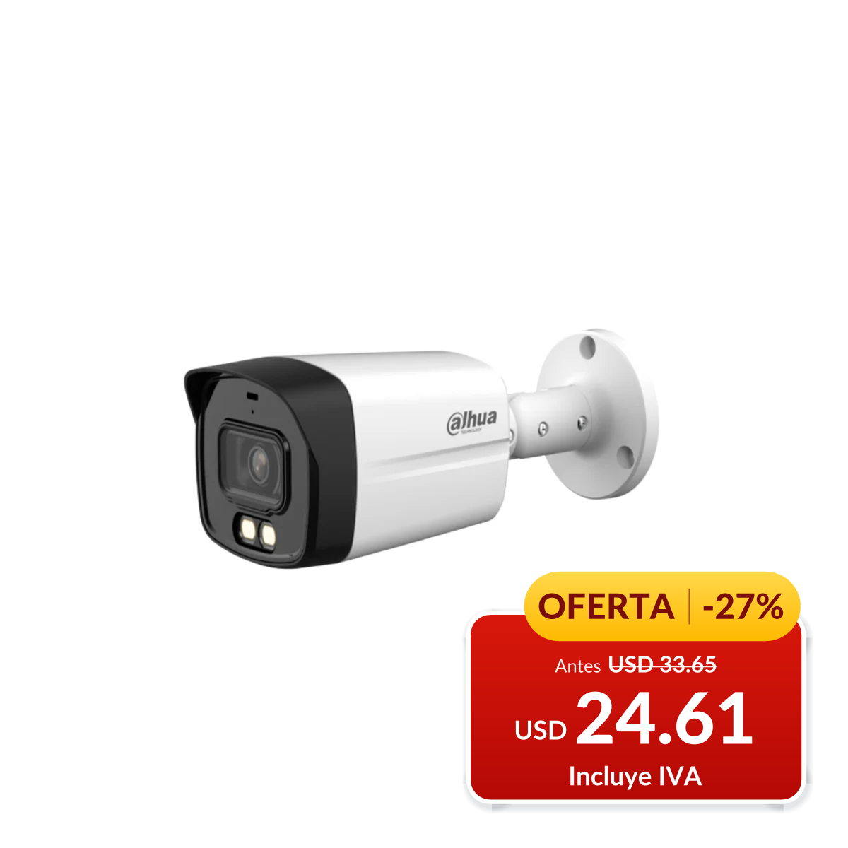 Cámara bala HDCVI Smart Dual Light de 2 MP en oferta