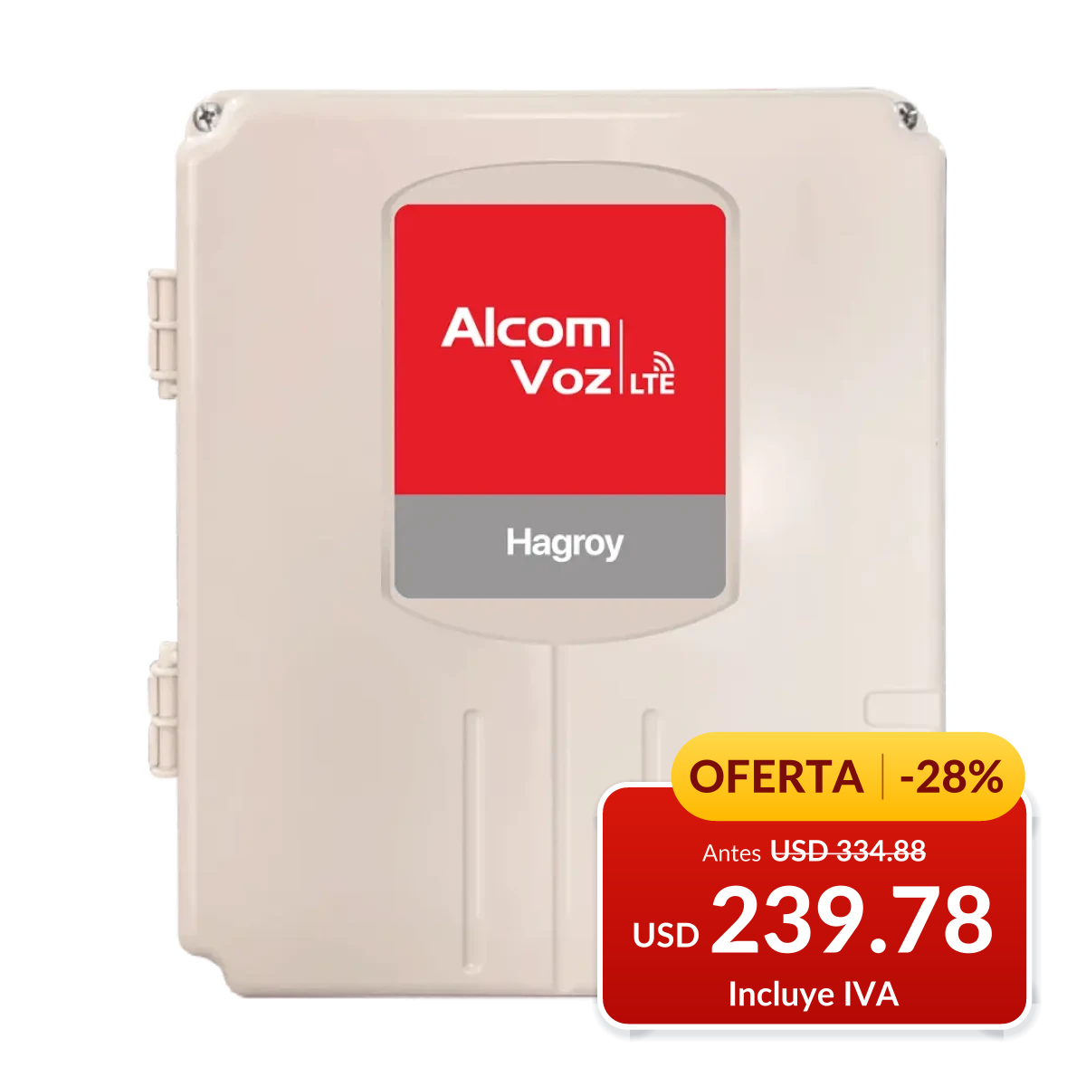 Kit de alarma comunitaria Hagroy ALCOM VOZ LTE en oferta