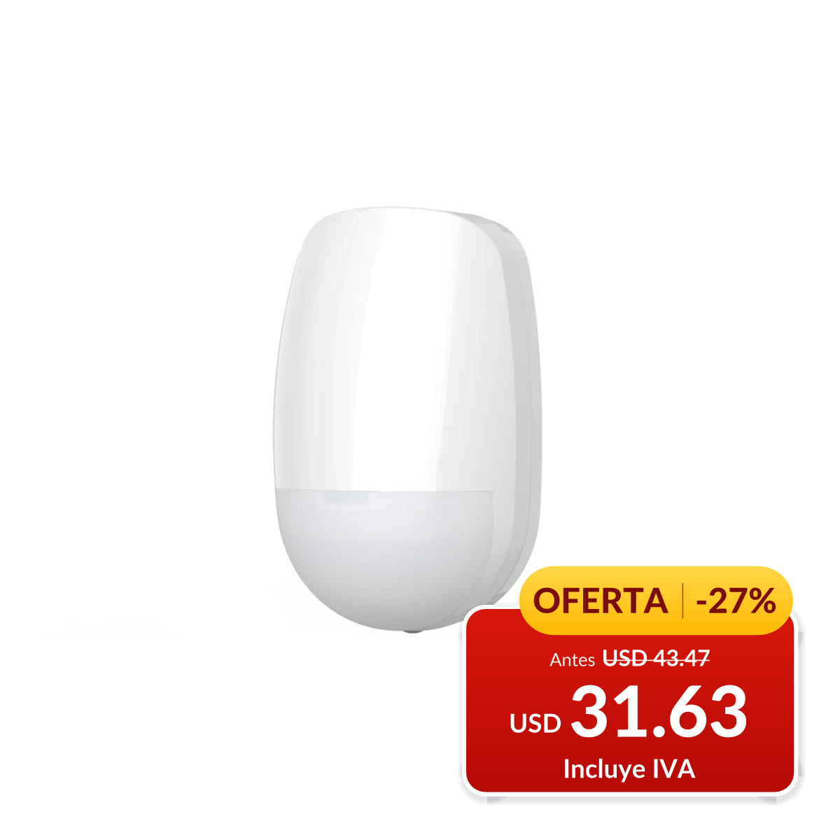 Detector PIR inalámbrico Hikvision DS-PDP15P-EG2-WB en oferta